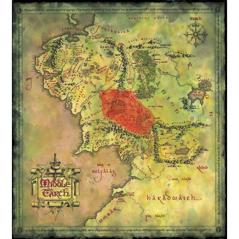 LOTR - Carte IMP-ET0042, H 17 po x l 15 po