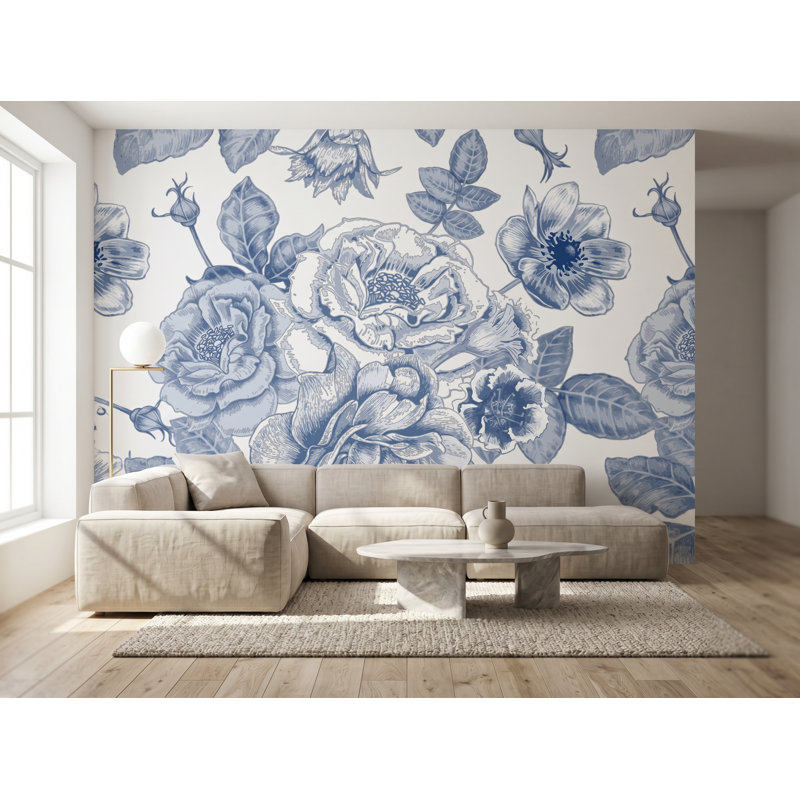 8.33' L x 100" W Wall Mural, 125"W x 125"H, Vinyl Peel and Stick, 125"W x 125"H, Vinyl Peel and Stick