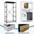 4 Drawer Dresser for Bedroom, Narrow Chest of Drawers, Wooden Top and Study Iron Frame 18"x37.5"-(WxH)