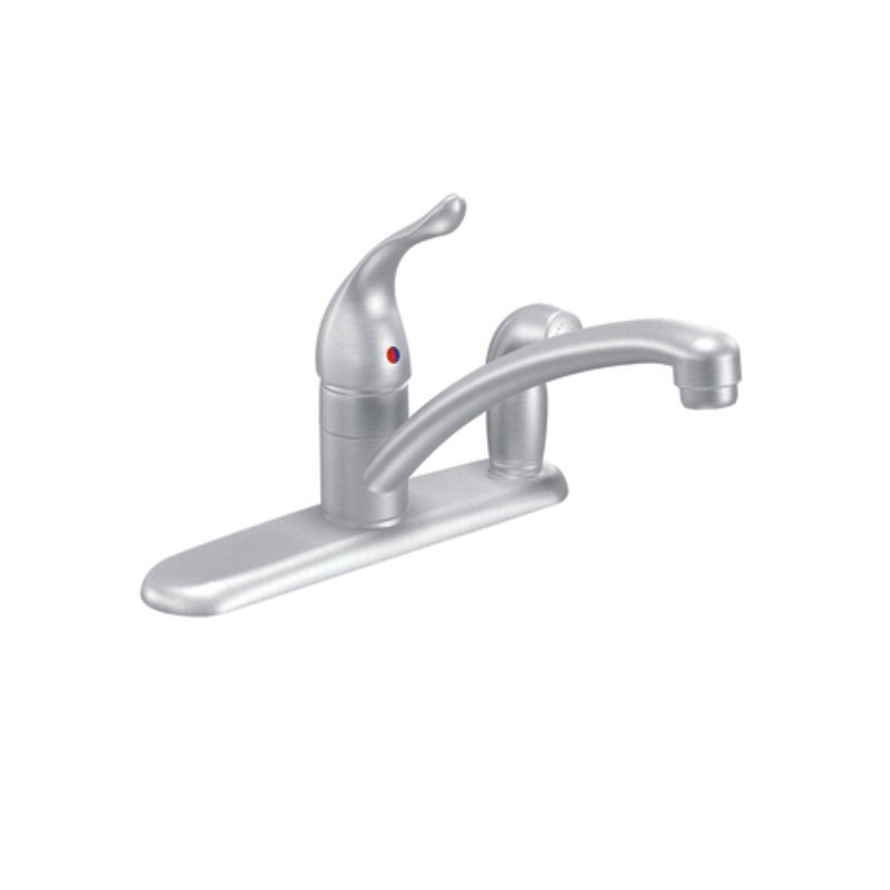 Chateau Single Handle Kitchen Faucet, Brushed Chrome