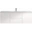 Meuble-lavabo simple 59,0 po avec plateau en résine Raekwan