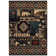Rustic Southwestern Animal Print Washable Area Rug