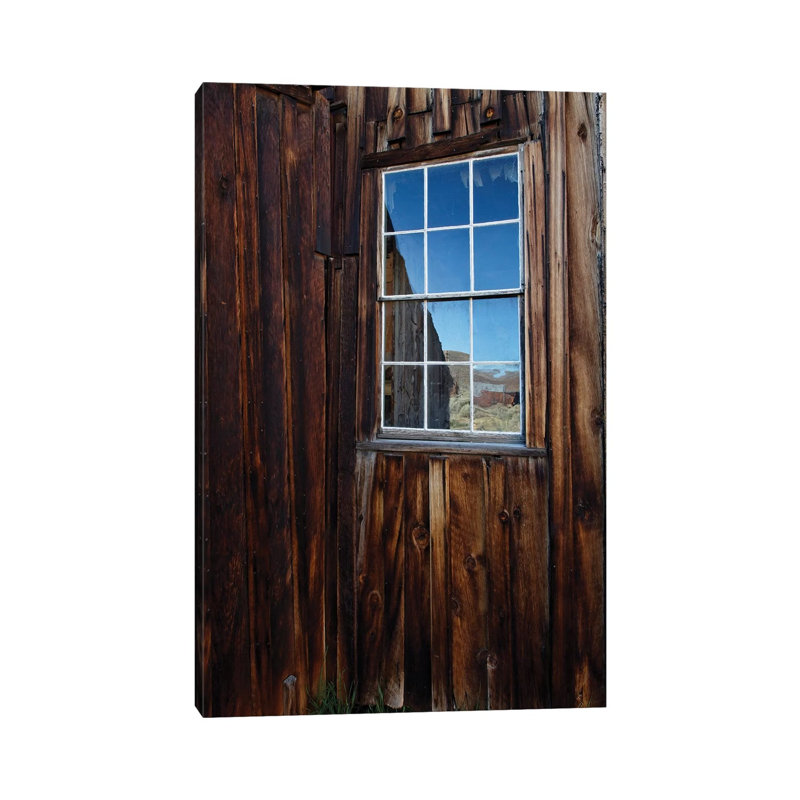 Usa, California, Bodie State Historic Park. Weathered Window in Abandoned Town. 1 Piece Wrapped Canvas Wall Art