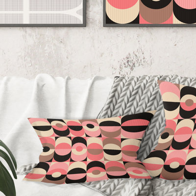 Coussin décoratif rétro Mid-Century