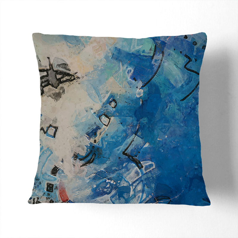 Abstract Square Throw Cushion, 55 x 55 cm