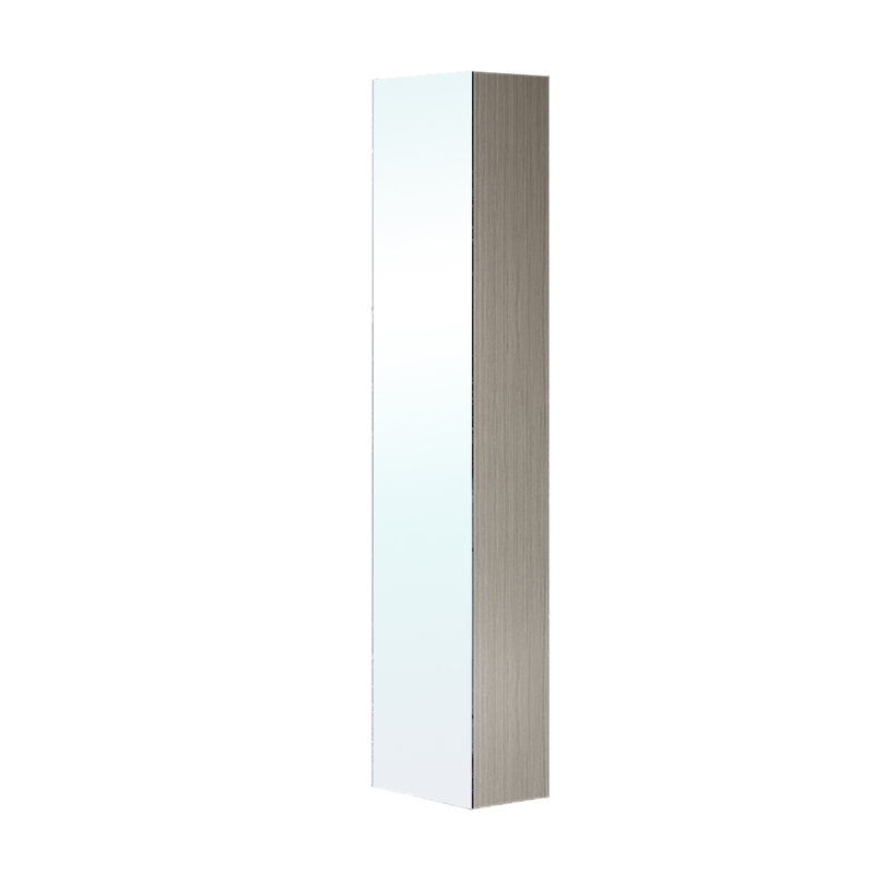 Armoire murale en miroir l 11,8 po x H 59 po Selleck, gris