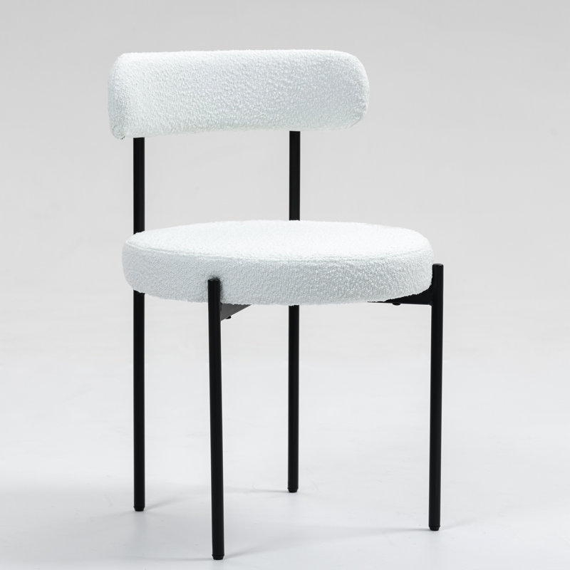 Chaise d'appoint à dossier uni Vleda