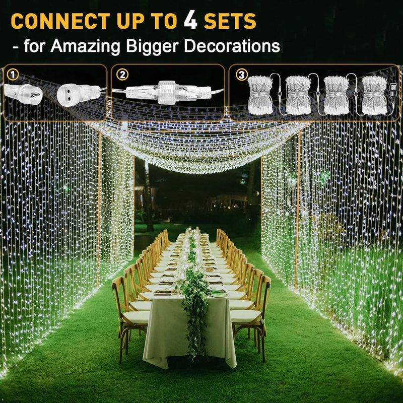 Anjaly 600cm LED Indoor / Outdoor String Lights