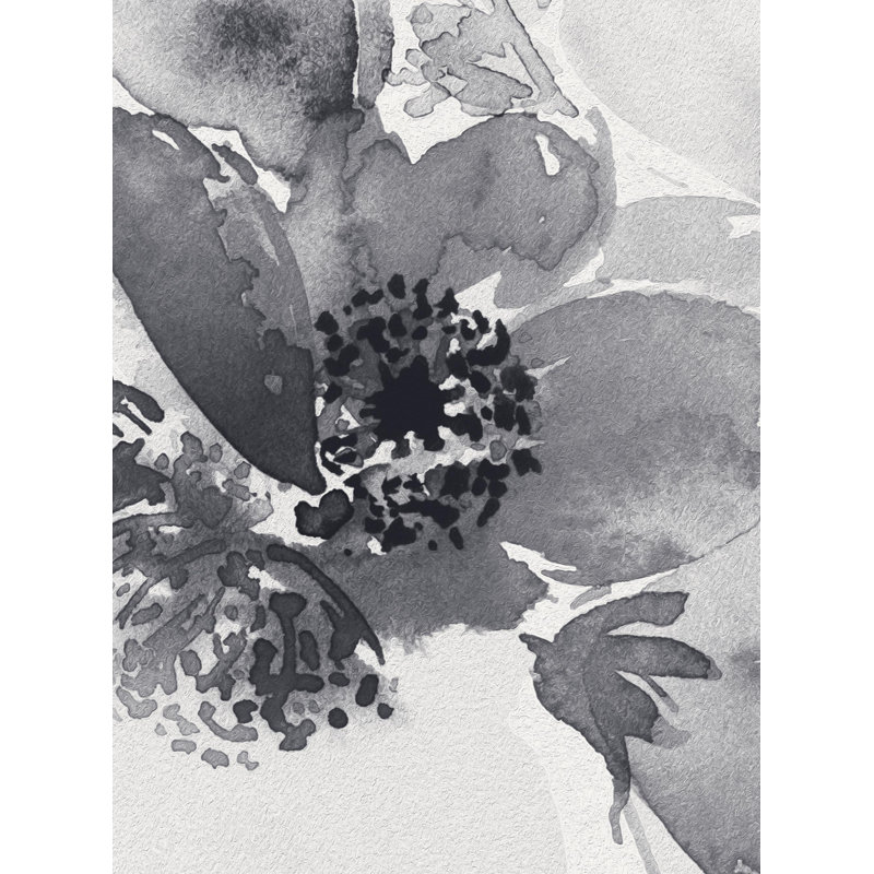 Panneau de papier peint adhésif Mirelle, L 96 po x l 96 po, Noir / Blanc