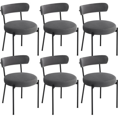 51cm H Upholstered Upholstered Back Cantilever Chair