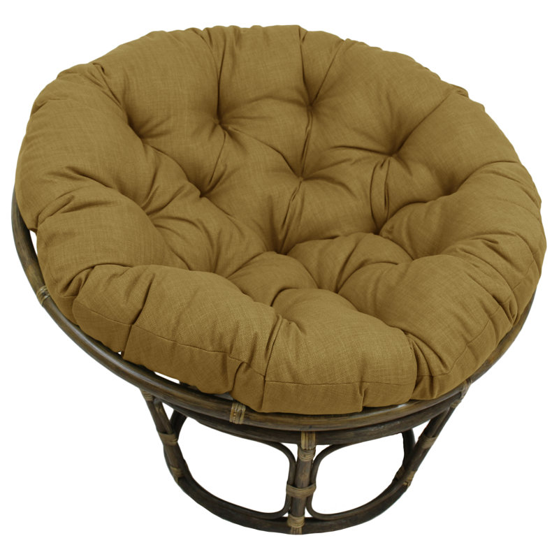 Outdoor 6'' Papasan Seat Cushion, Wheat, 44" W x 44" D