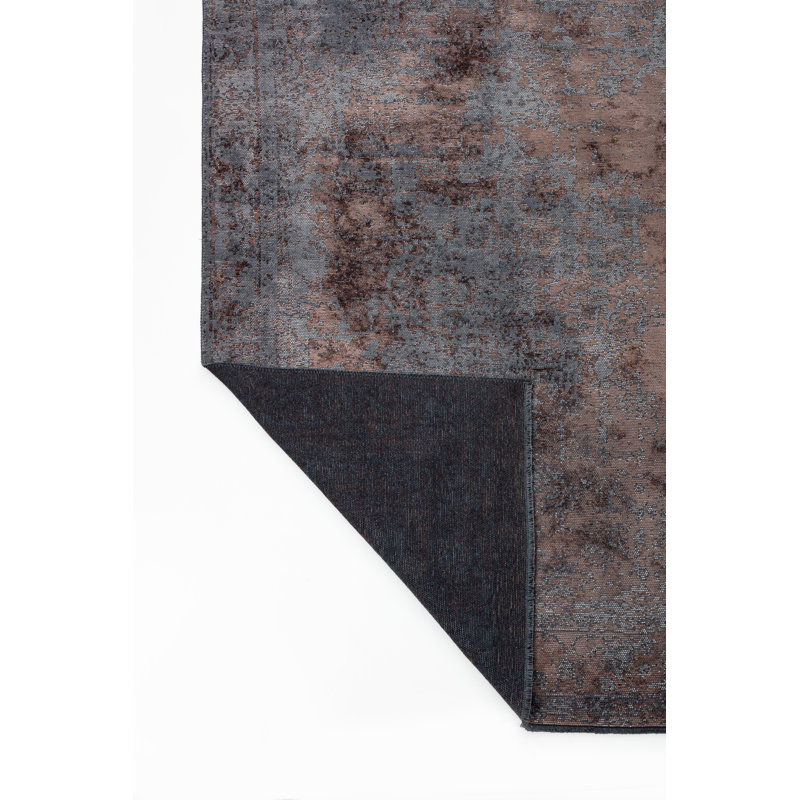 Rapture Gray Brown Oriental Luxury Area Rug, Rectangle 7'10" x 11'2"