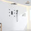 3 Functions 12 Inch Wall Mount Thermostatic Shower System with 6 Body Jets-88315794