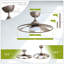 Light Pro In. Ventilateur de plafond intelligent à DEL avec télécommande pour café