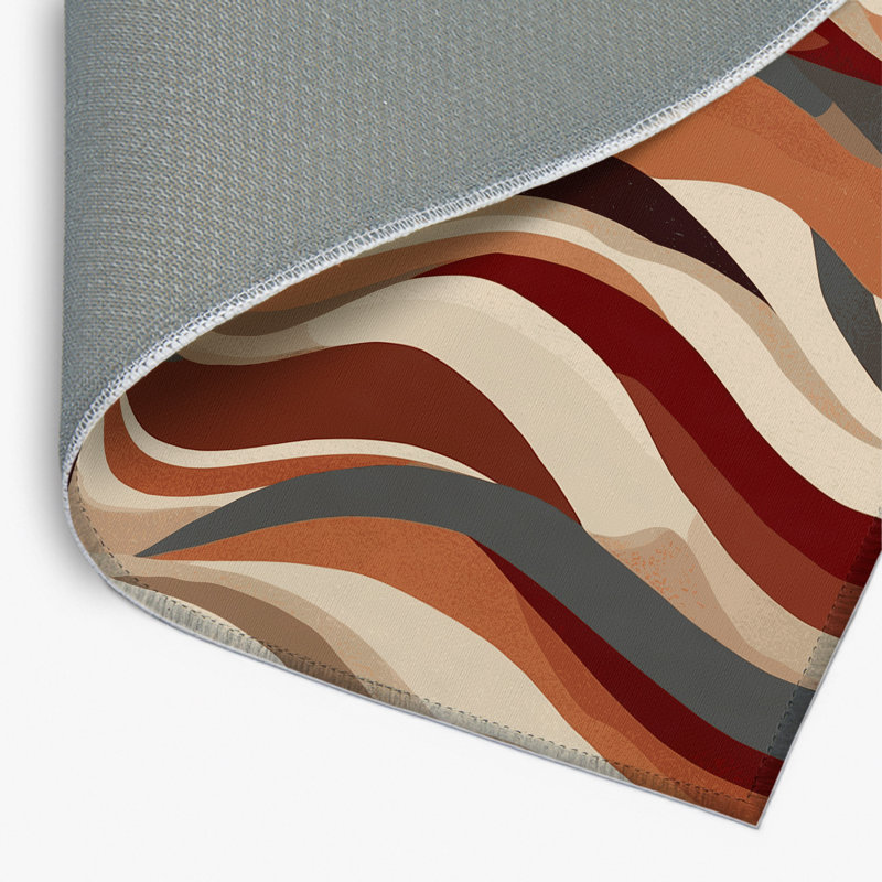 Tapis intérieur et extérieur Tranquil Waves, Rectangulaire 3 pi x 5 pi