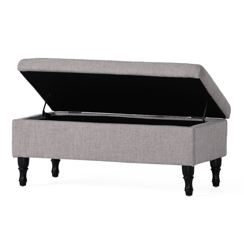 Charmant - gris avec fonctionnalité de rangement, capitonnage doux et pratique