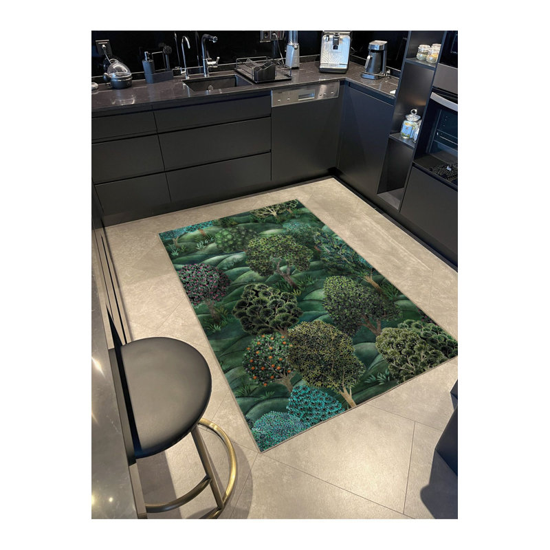 Tapis décoratif lavable à la machine, Sous-tapis rectangulaire de 3 pi 3 po x 4 pi 11 po