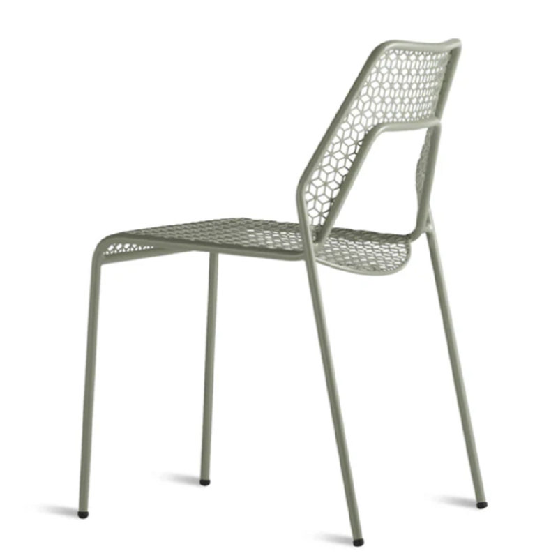 Hot Mesh Outdoor Dining Side Chair, Gray Green