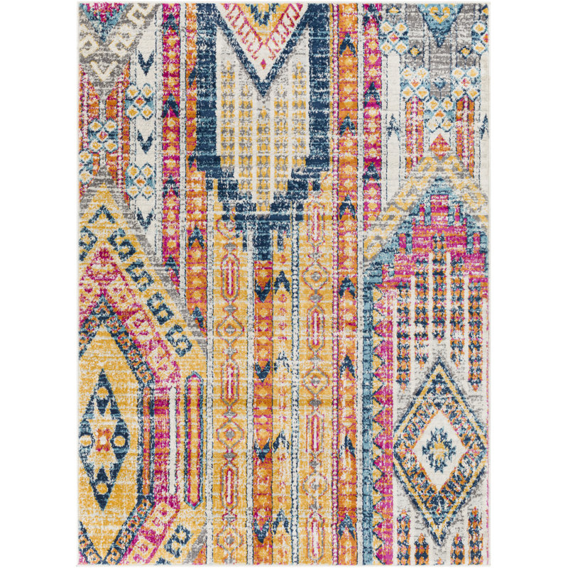 Fleeman Moroccan Indoor Rug, Rectangle 9' x 12'3"