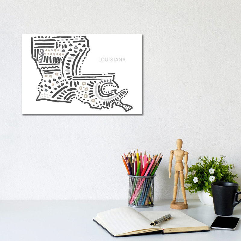Louisiana by Statement Goods - Gallery-Wrapped Canvas Giclée on Canvas, 20.32 cm H x 30.48 cm W, Canvas