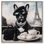 "Frenchie in Paris Treats", reproduction d'art sur toile par Art Remedy