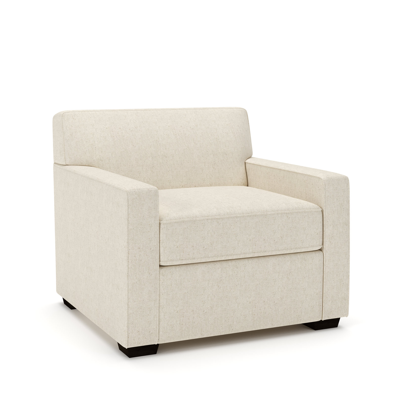 Francesca Upholstered Armchair, John Sepia Performance Linen Blend
