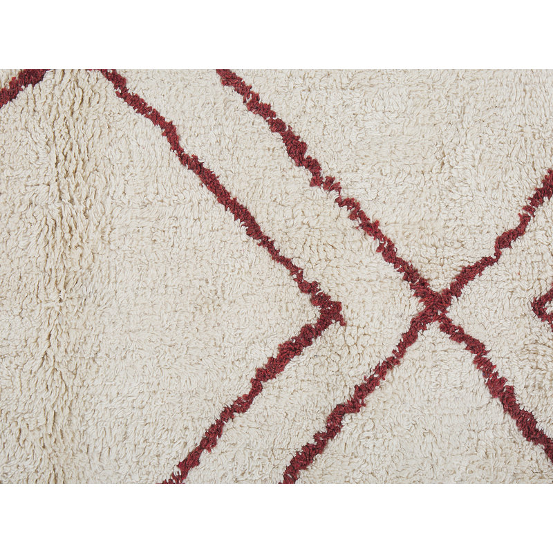 Gouglersville Geometric Cotton Hand Woven Area Rug, Rectangle 140 x 200cm