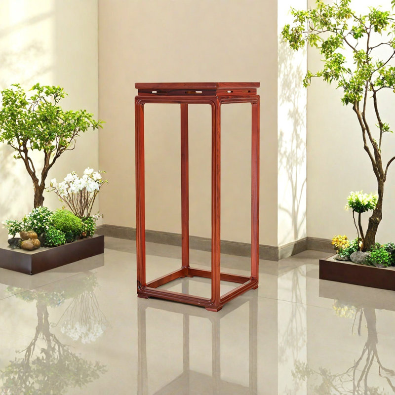Nouvel ensemble de bonsaï de style chinois à cadre floral, Chêne