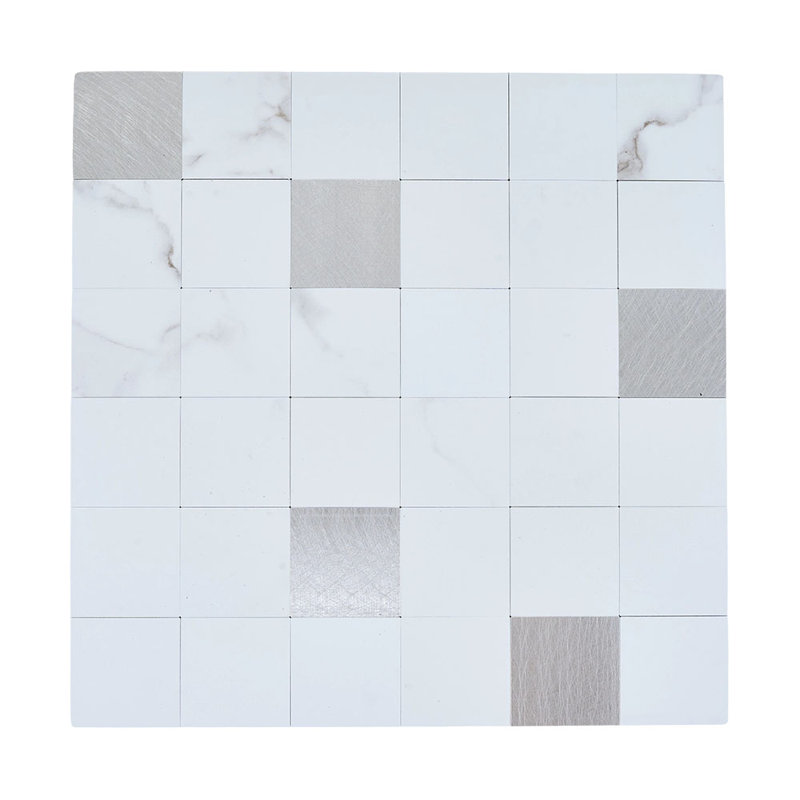No Subject Wall Decals, White/Silver