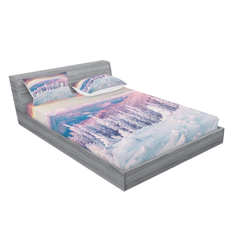 Microfiber Sheet Set, Queen Sheet Set with Fitted Sheet