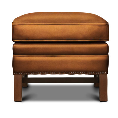 Antoinette Leather Ottoman