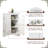 31.5"H Triangle Bathroom Storage Cabinet with Adjustable Shelves-1727416201