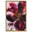 Oliver Gal Gleaming Rose I Floral Abstract - Garnet Glitter & Leaf Framed Canvas Art-2006914855-2006914850