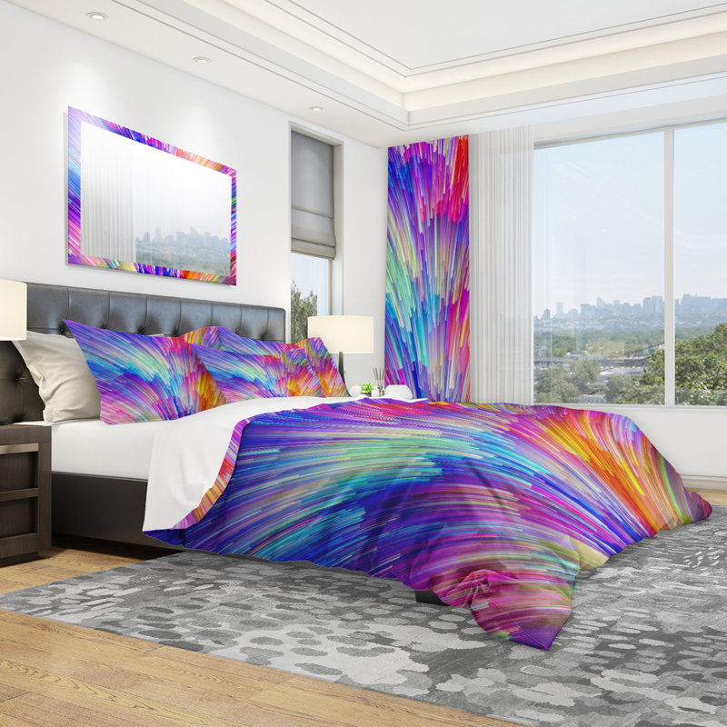 Ensemble de housse pour couette moderne et contemporain, Housse de couette très grand + 2 taies décoratives