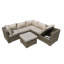 Trafecanty 5 Seater Rattan Sofa Set-1586091797