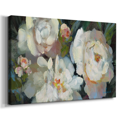Garden Peonies Trio -Gallery Wrapped Cavas
