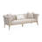  Yvette 100" 3-Seater Velvet Sofa - Porcini