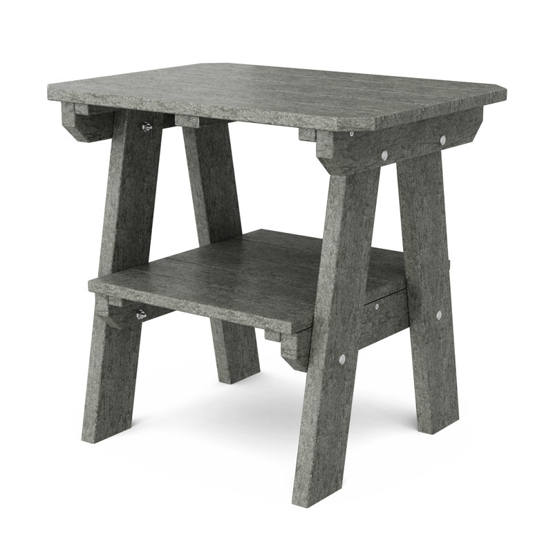 Heritage Two-Tier End Table, Dark Gray