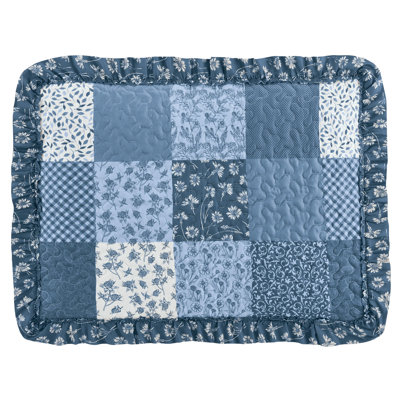 Classic Patchwork Triple Ruffle Sham