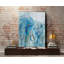 « abstract lapis », reproduction sur toile tendue-31597387