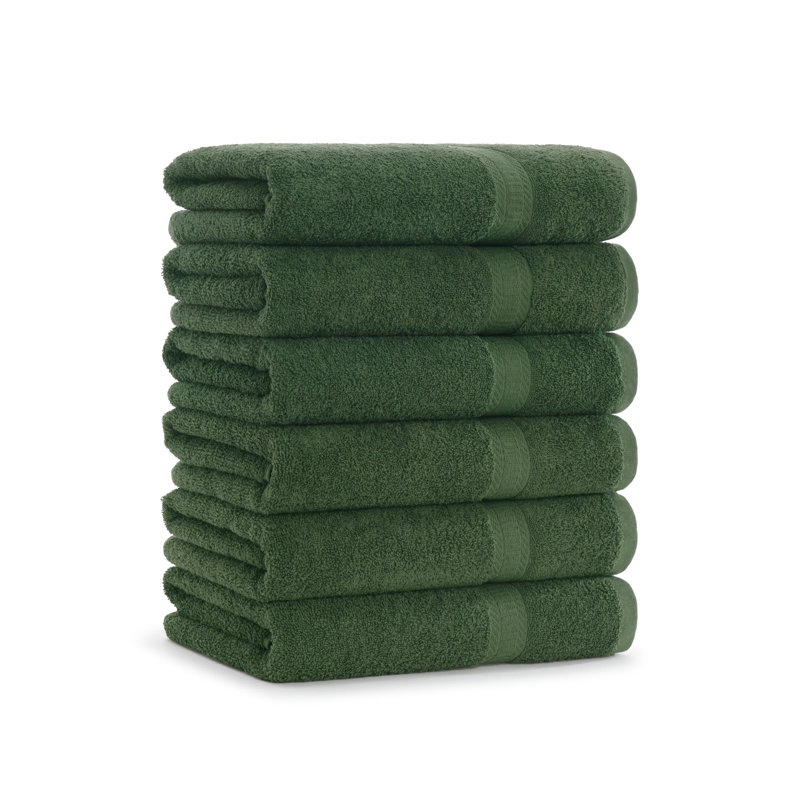 Breit Bath Towel 25x52 (6/Pack), Green