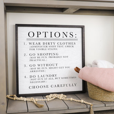 Laundry Options
