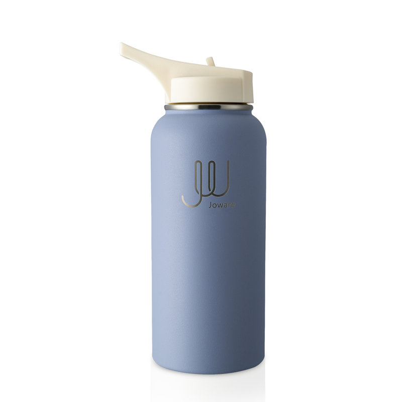 JOWARE 32 oz Bouteille d'eau à double paroi, Bleu résolu