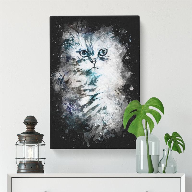 Persian Cat - Wrapped Canvas, 60cm H x 40cm W x 3cm D