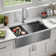 Delta Rivet 33" L Workstation Farmhouse Apron Front Kitchen Sink Undermount 16 Gauge Stainless Steel Single Bowl