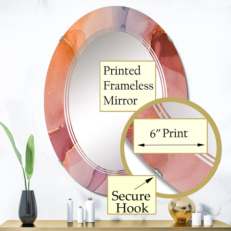 Oval Mirror, 36" x 24"