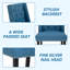 Chaise d'appoint capitonnée Dibiase-2034511121