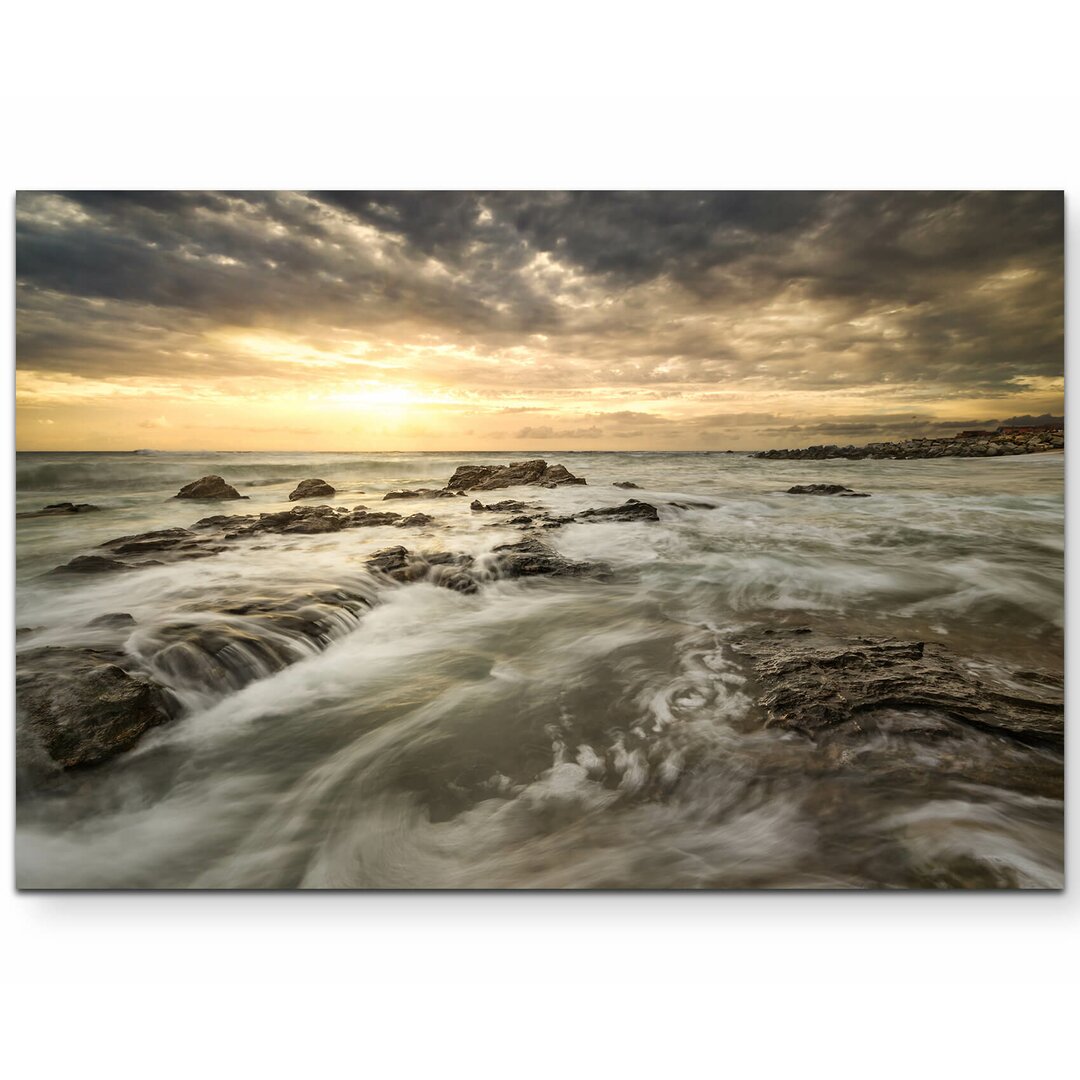 Leinwandbild Das Meer bei Sonnenuntergang