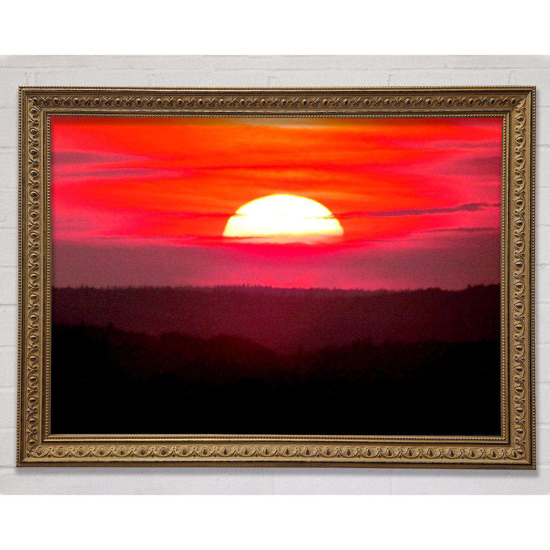 Pink Sunset Glaze - Einzelner Bilderrahmen Kunstdrucke