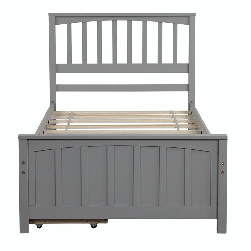 Charylene Solid Wood Slat Storage Bed